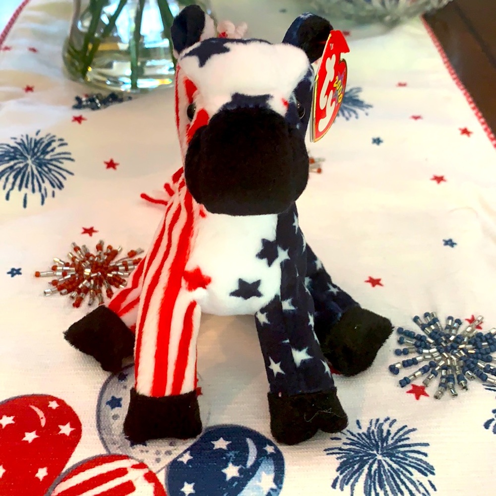 Ty Beanie Baby Lefty the Donkey Retired, w/ tag